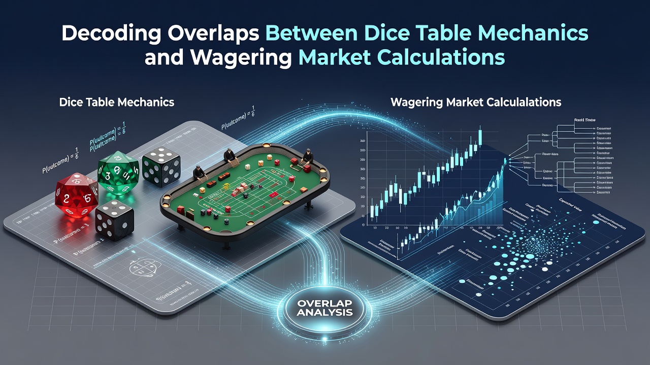 Side-by-side comparison of craps probability tree and sports betting odds matrix illustrating shared computational structures