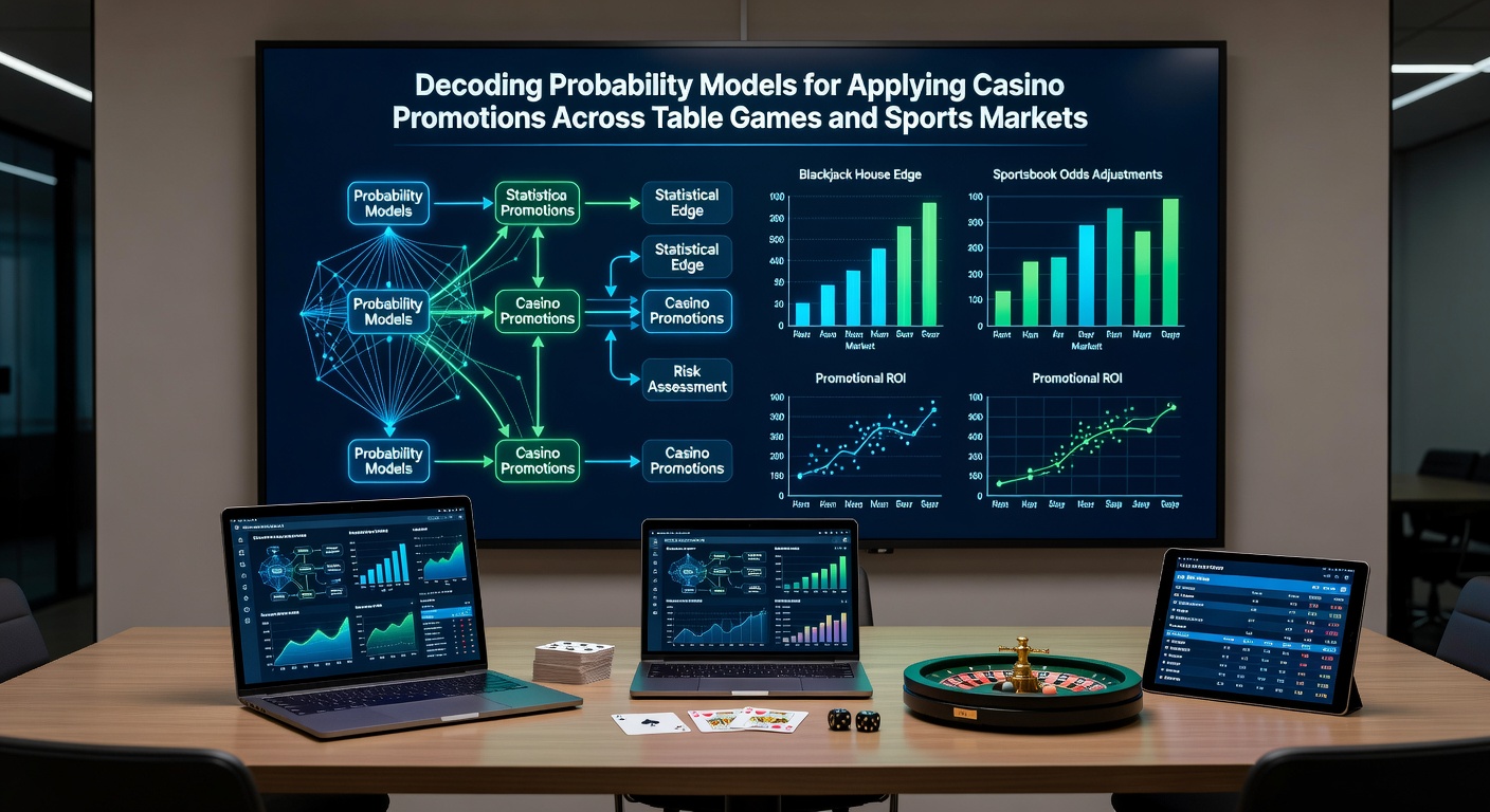 Visual representation of probability models applied to casino table games and sports betting promotions