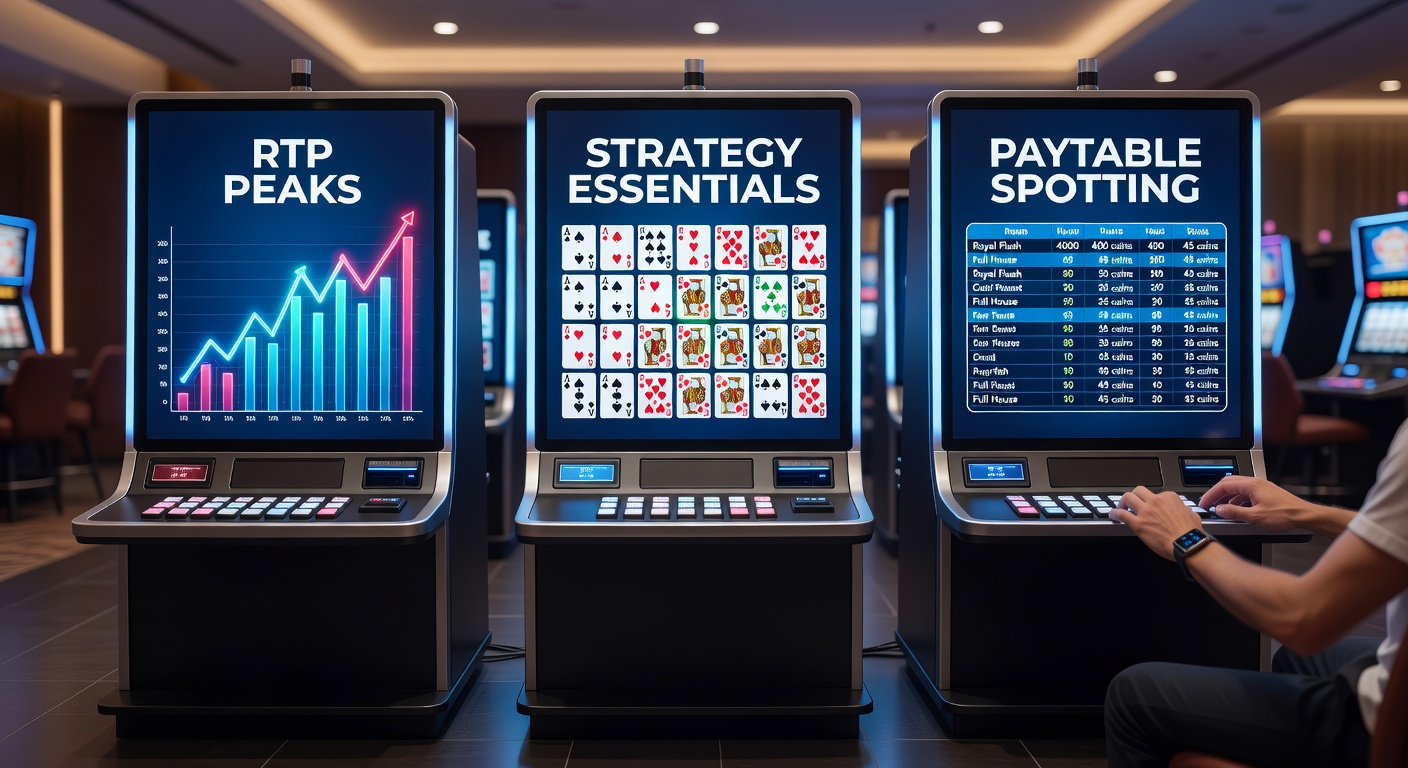 Video poker strategy chart for full pay Deuces Wild, showing hold decisions for different starting hands