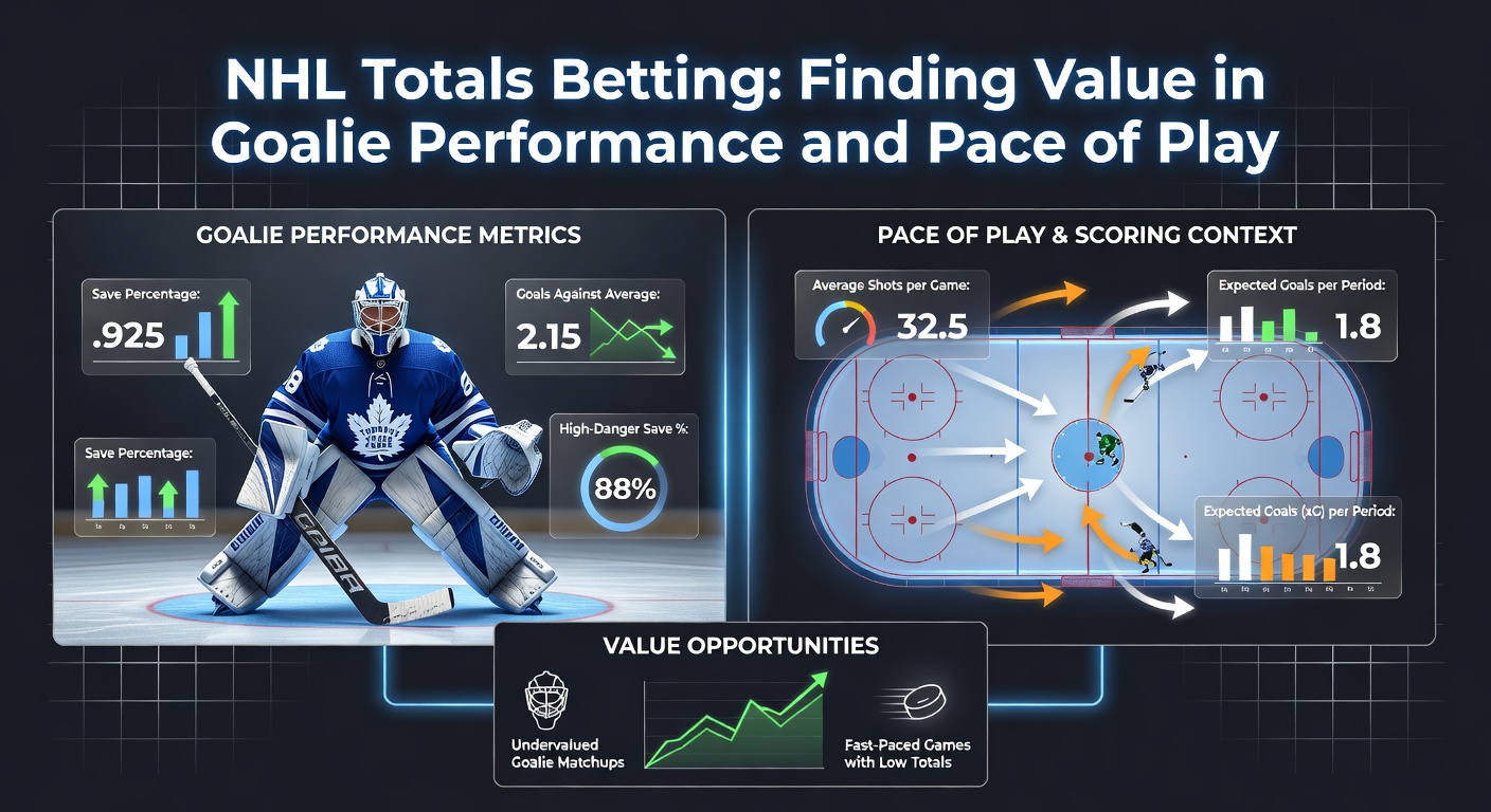 Fast-break NHL play with players racing end-to-end, illustrating high pace that boosts goal totals