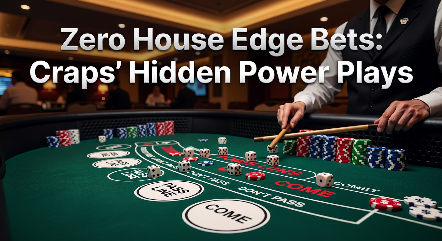 Vibrant craps table with players placing odds bets behind the pass line, dice mid-roll under casino lights